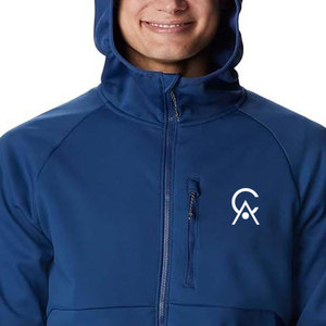 Nouvelle arrivée, veste coupe-vent à capuche pour homme, respirante, imperméable, tissu écologique, hiver, personnalisable à l'avant, pour la vente en ligne - Product Image 5