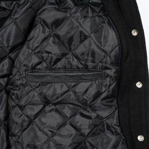 Wholesale <b>Men</b> Winter Varsity <b>Jackets</b> Custom Baseball Embroidery Patches Stand Collar Wholesale <b>Men</b> Winter Varsity <b>Jackets</b> Custom - Product Image 6