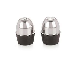 Paire de salières classiques en acier inoxydable pour la maison et les restaurants - Sel et poivre, style classique - Product Image 2
