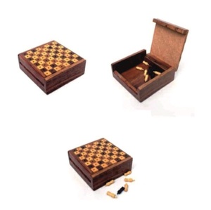Juego de Ajedrez de Madera Hecho a Mano de Lujo, Tablero Plegable Clásico, Piezas Staunton, Cajón de Almacenamiento, Tablero de Ajedrez de Madera Premium - Product Image 4