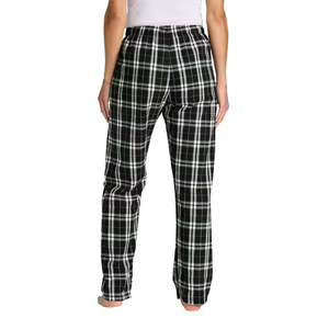 Pantalon de pyjama en flanelle 100 % polyester noir pour homme, taille mi-haute, anti-plis, avec braguette zippée – Idéal pour l'été et l'hiver - Product Image 5