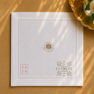 CAMELLIA 100% Natural Linen Embroidered Cheese Wine <b>Tablecloth</b> Modern Luxury Design Durable for Parties Weddings Tapas Evenings - Product Image 1