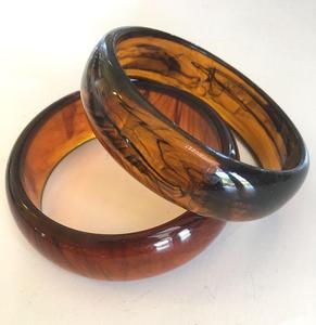 Handcrafted Eco-friendly Custom Epoxy Resin <b>Bangle</b> Bracelet Trendy Model <b>Love</b> Bead Jewelry Women 10x14mm Wedding Valentine's Day - Product Image 5