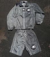 Ensemble deux pièces brodé personnalisé pour homme, coupe-vent zippé en polyester et nylon, survêtement et tenue de sport