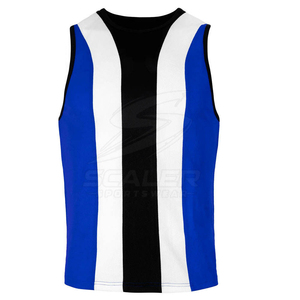 <b>Men</b> Blue White Black <b>Wrestling</b> <b>Singlet</b> Moisture Wicking Polyester Athletic Wear Adult Size Sports Boxing Uniforms - Product Image 4