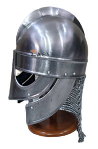 Armadura de Caballero Medieval, Casco Vikingo de Acero Suave con Malla de Acero, Acabado Pulido, Disfraz de Cosplay para Adultos, Reenactamiento Histórico - Product Image 6