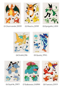 Set de 24 Hojas de Pegatinas de PVC Suave con Emblemas de Pokémon, Diseño Coreano, Lindos Dibujos Animados, Decoración para Diario, Regalo para Niños, Venta al Por Mayor - Product Image 1