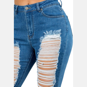 Custom Made Women High Waist Flared Denim 100% Cotton Breathable Eco-Friendly Custom Logo Flare <b>Pants</b> Private Label High Quality - Product Image 6