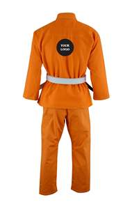 Traje de Jiu Jitsu Personalizado, Duradero, de Alta Calidad, 100% Algodón, Color Naranja, Kimono de BJJ, Uniforme de Artes Marciales - Product Image 3