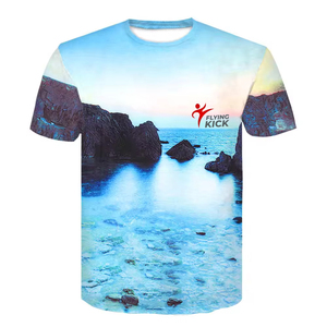 Unisex Short Sleeve T-<b>Shirt</b> Tees <b>100</b>% <b>Polyester</b> Sublimation Print High Quality Knitted Blank <b>Shirts</b> Cheap Price - Product Image 1