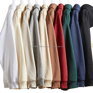 Sudadera con capucha de diseñador para hombre y mujer, sudadera holgada informal en blanco de Color sólido, sudaderas con capucha con logotipo impreso personalizado a la venta - Product Image 1