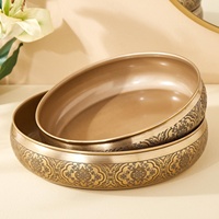 Plateaux décoratifs en métal personnalisés à bas prix pour Noël, motif abstrait Art Déco moderne, décoration d'intérieur faite à la main
