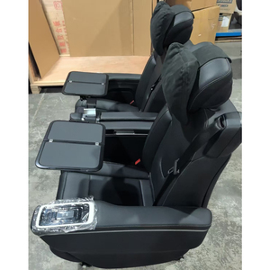 Asientos de Cuero Modificados de Lujo para <span class=keywords><strong>Mercedes</strong></span> <span class=keywords><strong>Sprinter</strong></span> <span class=keywords><strong>Vito</strong></span> Clase V W447 con Mesa Oculta, Interior Original V250 V300, Asientos Traseros - Product Image 5