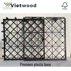 Dalles de terrasse en bois d'acacia à emboîtement, imperméables, pour terrasse extérieure - Product Image 5