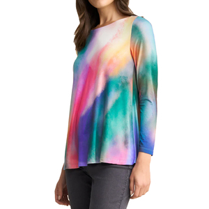 Crop top pour femme de haute qualité, 100% coton, tie-dye, décontracté, motif 3D, t-shirt, dernier design, chemisiers tie-dye pas chers - Product Image 2