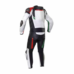Combinaison de moto de haute qualité, fabriquée en cuir véritable résistant, coupe-vent, respirante, utilisable été/hiver, équipement de sécurité pour moto. - Product Image 3