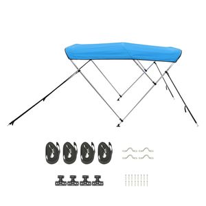 Tendalino Bimini per Barca a 3 Archi, Nuovo, in Poliestere 600D, Telaio in Lega di Alluminio, Impermeabile, Parasole, Ripiegabile - Product Image 1