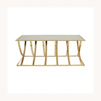Table basse ronde en métal, design élégant et moderne, personnalisable, mobilier de salon de luxe fait main, vente en gros