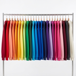 Sweat-shirt à capuche uni personnalisé avec logo, en tissu épais, pour hommes et femmes - Product Image 5