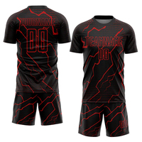 Conjunto de Uniforme de Fútbol con Protección UV para Prácticas Escolares/de Club, Conjuntos de Ropa de Entrenamiento con Nombre y Patrón del Jugador, Pantalones Cortos