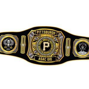 Pittsburgh ASAC GIO Team Championship Belt Gold Standard High Quality Sports Title Belt Exclusive Collector's Item - Product Image 5