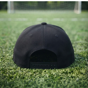 Casquette Snapback Ajustable en Coton Premium avec Visière Plate à 6 Panneaux en Caoutchouc PVC Personnalisé, Motif Football, pour Sports de Plein Air - Product Image 3