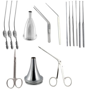 15-teiliges Myringotomie-Instrumentenset für Mittelohr-Operationen HNO Deutsche Edelstahl-Instrumente Wiederverwendbar Autoklavierbar CE ISO Zertifiziert - Product Image 5