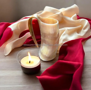 Jarra de Cuerno Natural de Alta Calidad, Tradicional, de Vaca, Buey o Búfalo, Acabado Resistente y Duradero, Ecológico, Ideal para Regalo - Product Image 3