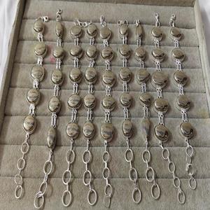 Pulsera de Pirita Natural de Súper Calidad con Cuentas de Aguamarina Talladas, Hermosa Piedra Preciosa de Cuarzo/Ágata/Piedra Natural - Product Image 4