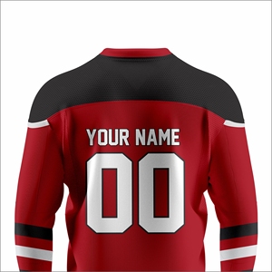 Wholesale Printed Ice Hockey Jersey Custom Design Team Hockey Shirt Breathable Moisture-Wicking <b>Athletic</b> Sportswear OEM ODM - Product Image 5