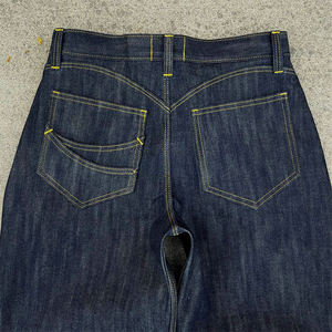 Jean Baggy Homme en Denim Japonais Brut Selvedge, Coupe Ample et Large, 100% Coton Lourd Personnalisé - Product Image 6