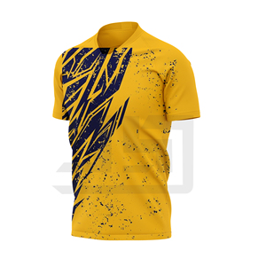 Camiseta de Fútbol Ligera y Transpirable 100% Algodón, Cuello en V, Tejido Absorbente de Sudor para Entrenamiento Diario del Equipo - Product Image 3