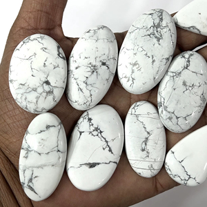 Cabochons en howlite naturelle, pierres précieuses en vrac, formes variées, 20-30 mm, livraison rapide, stock disponible - Product Image 1