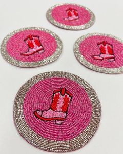 Nueva Colección de Posavasos Redondos de Cristal Hechos a Mano con Cuentas de Vidrio, Hechos con Amor y Cuidado - Product Image 5