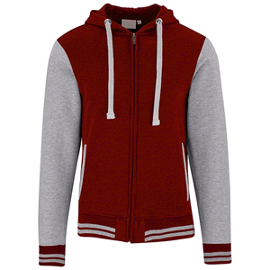 Sudadera con Capucha para Hombre, 100% Poliéster, Forro Polar, Estilo Universitario, Resistente al Viento, Ecológica, Transpirable, Cuello Alto, Logotipo Frontal, Invierno - Product Image 4