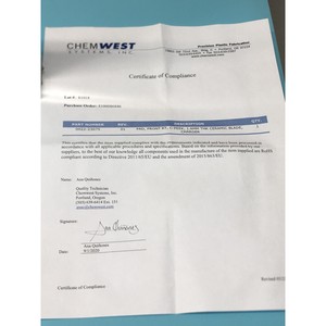 AMAT 0022-23075 แผ่นรองด้านหน้าขวา C-Peek หนา 1.6 มม. THK - อุปกรณ์และอะไหล่เซมิคอนดักเตอร์ระดับโลกที่เชื่อถือได้ - Product Image 4