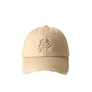 Gorra de béisbol vintage ajustable con letras P, estilo casual, de algodón, para deportes y golf, venta al por mayor 2026 - Product Image 3