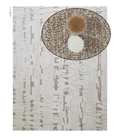 Fournisseur en gros de tapis indien moderne touffeté à la main en laine et coton, à poils hauts, esthétique, le plus doux