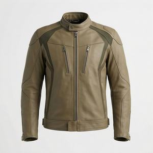 Veste de moto en cuir véritable pour homme de qualité supérieure, nouvelle arrivée, vestes de moto d'hiver, protections amovibles, personnalisables - Product Image 1