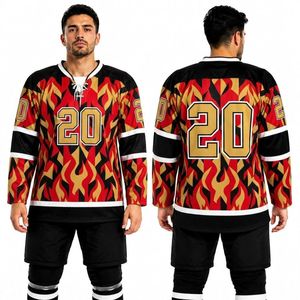 Elegantes camisetas de hockey sobre hielo con efecto mármol dorado, profesionales, de 190 g/m², antipilling, para sublimación. - Product Image 6