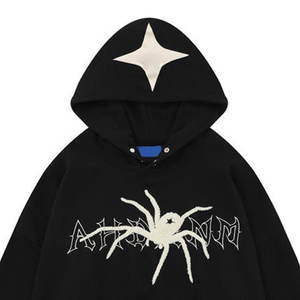 Sudadera con Capucha Casual de Manga Larga para Mujer, 100% Poliéster, Colores Personalizados, Logotipo Frontal, Estilo Y2K, Forro Polar para Invierno - Product Image 3