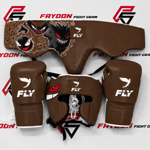 Conjunto de Boxeo Premium Fly con Nuevo Diseño de Camuflaje, Guantes, Protector de Cabeza y Protector Inguinal de Cuero Genuino, OEM Disponible, Kit de Sparring para Luchadores de Gimnasio - Product Image 4