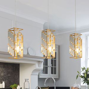 Lampadario a Sospensione Moderno in Cristallo da 4 Pollici, Set da 3, per Sala da Pranzo, Cucina, Isola, Lampada da Soffitto, Lampadari a Prisma - Product Image 2
