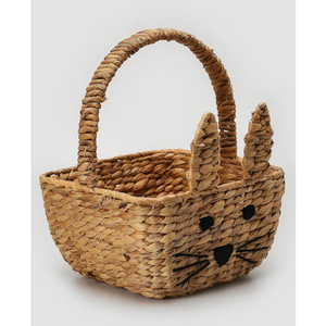 Handwoven Water Hyacinth <b>Easter</b> <b>Bunny</b> <b>Basket</b> for Storage Eco-friendly Storage <b>Basket</b> from Vietnam - Product Image 3