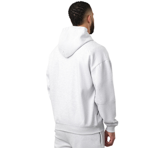 Giacca con Cappuccio Personalizzata da <span class=keywords><strong>Uomo</strong></span> con Zip Integrale, Ecologica, in Cotone e Poliestere 380g, per Palestra, Casual, Streetwear, Allenamento Invernale - Product Image 2