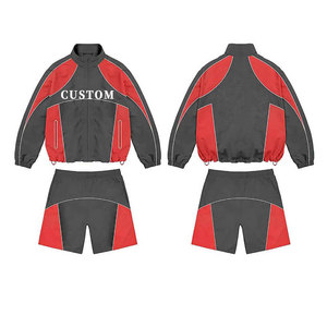 Conjunto de Pantalones Cortos y Chaqueta Cortavientos de Poliéster para Hombre, Ropa de Calle de Verano, Personalizable, de Alta Calidad, Transpirable, Informal, para Exteriores - Product Image 6