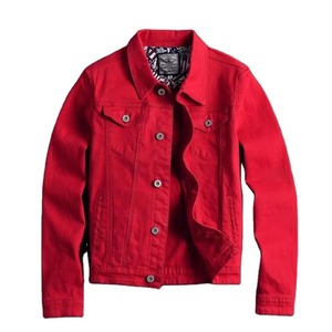 Factory Customized Oversize Women Denim Jacket Plus Size Casual Winter Wear Wool <b>Lined</b> Cotton Denim Jacket OEM Supplier - Product Image 4