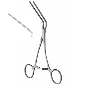 Pinzas para aneurismas aórticos HOWARD DeBAKEY, longitud de mandíbula 10.5 cm, longitud total 11.75 pulgadas (29.8 cm), anguladas/invertidas 2x3/1x2 ZETOMEDPRO - Product Image 6