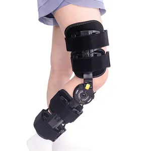 TJ-KM029 Verstelbare Medische Orthopedische Acl Knie Brace Postop Polycentrisch Rom Scharnier Knie Enkelvoet Ondersteuning Beschermende Knie Enkel