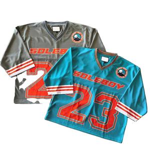 Camiseta de fútbol deportiva personalizada de alta calidad, camiseta de calle Vintage con estampado Dtg, camiseta gráfica de malla para hombre - Product Image 1